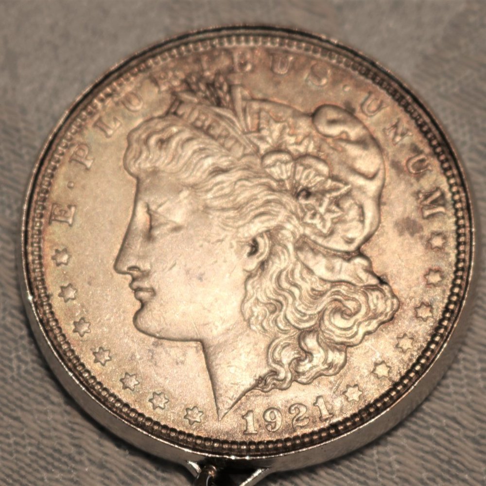 1921 Morgan Silver Dollar Pendant Necklace